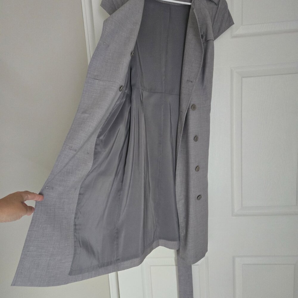 Talbots gray linen blazer - Picture 5 of 9